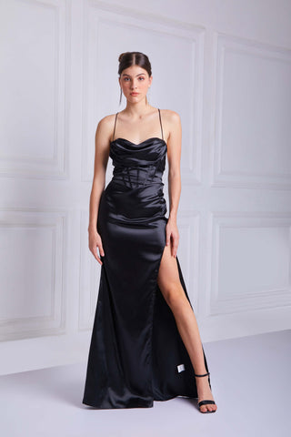 MATILDA Camisole Dress in Black - VOUVELLA