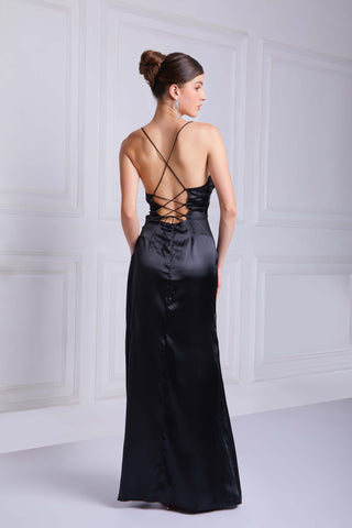 MATILDA Camisole Dress in Black - VOUVELLA
